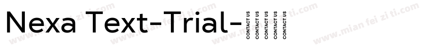 Nexa Text-Trial字体转换